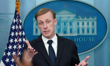 U.S. national security adviser Jake Sullivan speaks during a press briefing at the White House in Washington, U.S., April 24 2023.