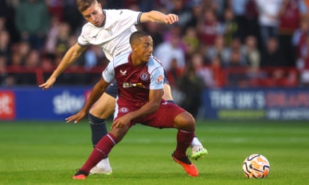 Youri Tielemans in preseason action for Aston Villa.