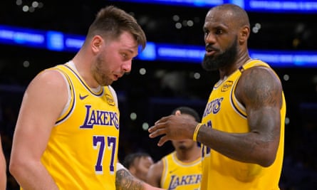Mavericks fans are not faced with the strange sight of Luka Dončic in a Lakers jersey.