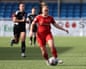Laura Holden in action for Aberdeen against Hamilton in the Scottish Premier League.