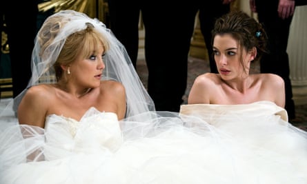 Frothy comedy … Kate Hudson and Hathaway in Bride Wars.