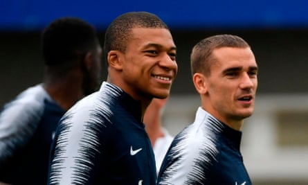 France’s Kylian Mbappé and Antoine Griezmann are contenders for the World Cup golden boot.