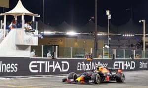 Verstappen crosses the line to win