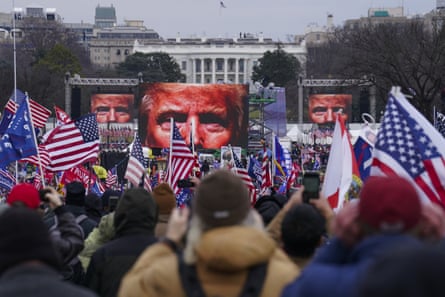 Trump supporters at the Capitol on January 6.