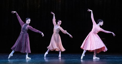 Itziar Mendizabal, Marianela Nuñez and Yasmine Naghdi in the Royal Ballet’s Winter Dreams.