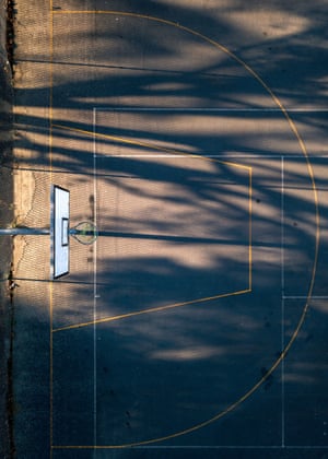 Shooting Hoops Aerial Views Of Basketball Courts In Pictures