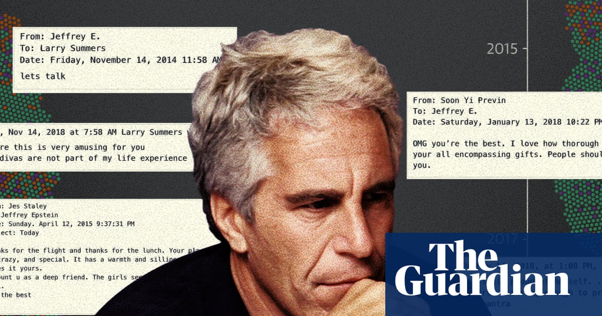 Jeffrey Epstein’s elite relationships visualised: the banker, the economist and the director