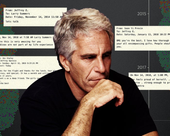 Jeffrey Epstein’s elite relationships visualised: the banker, the economist and the director