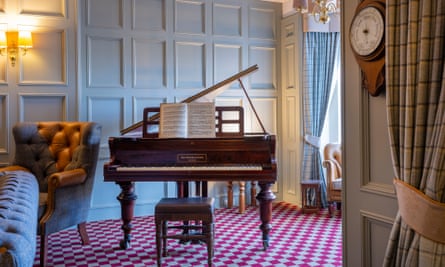 Piano at Knipoch House hotel, Argyll and Bute