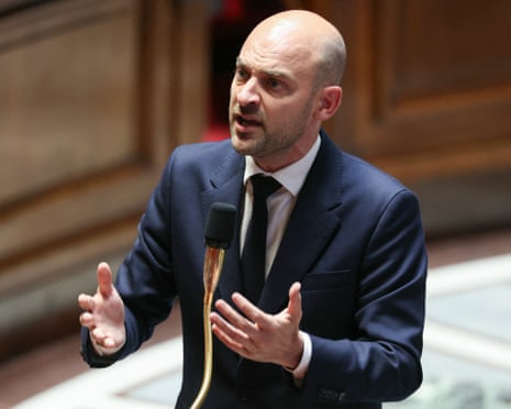 France's foreign minister Jean-Noël Barrot during a session of questions to the government at the French National Assembly in Paris earlier today.