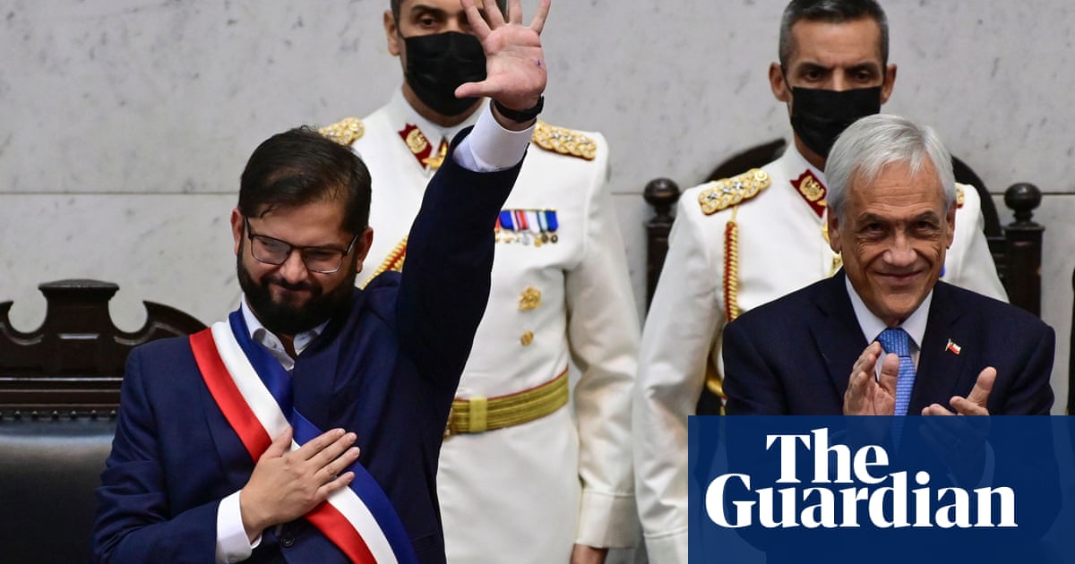Gabriel Boric, 36, sworn in as president to herald new era for Chile