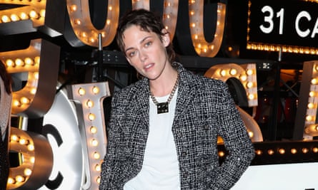 Kristen Stewart at the Chanel show in Los Angeles.