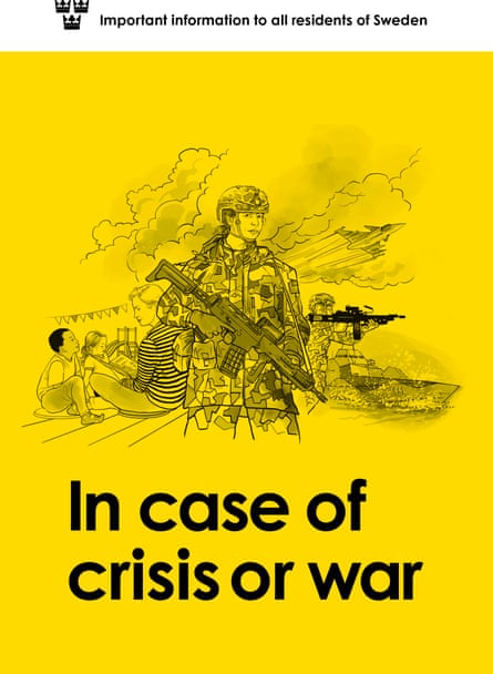 Cover of the ‘In case of crisis or war’ government booklet recently issued to all households in Sweden