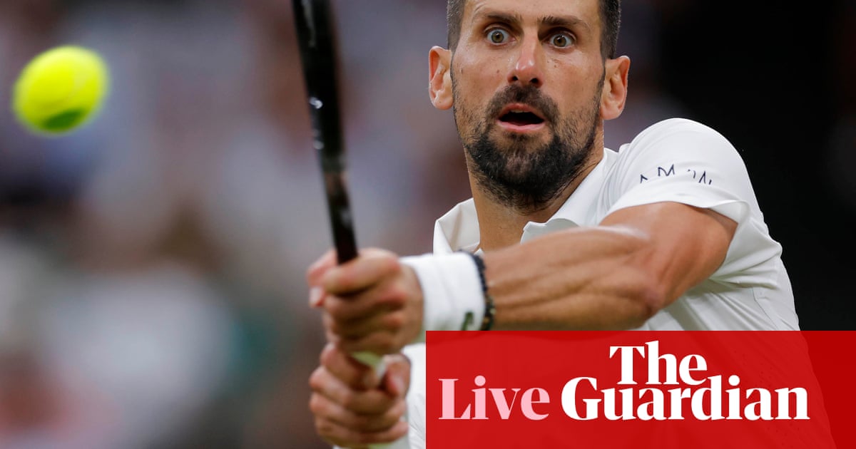 Wimbledon action during the 2026 quarter-finals
