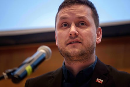 The prime minister of Greenland, Jens-Frederik Nielsen