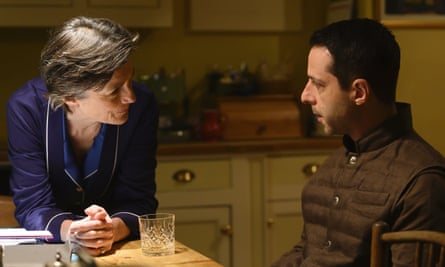 Harriet Walter with Jeremy Strong in a scene from Succession.