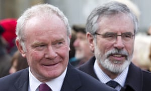 Martin McGuinness with Gerry Adams, 2014