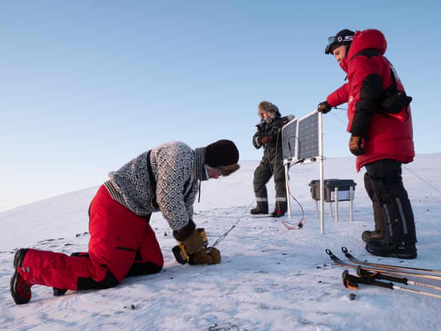 Researchers set up a camera to monitor a den. Artificial intelligence is now used to find a bear among all the images captured.