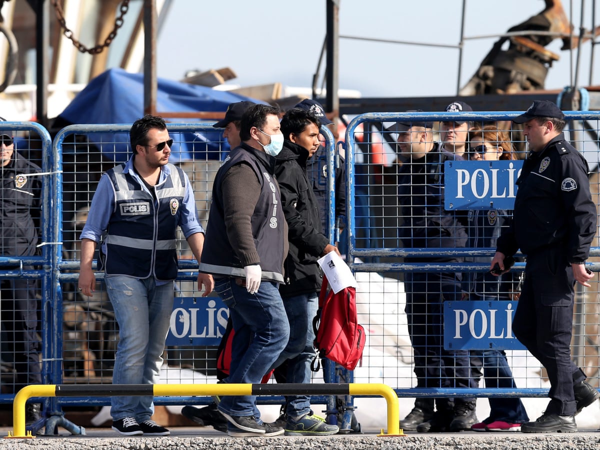 Calm As Eu Migrant Deal Takes Symbolic First Step But True Test Is To Come World News The Guardian