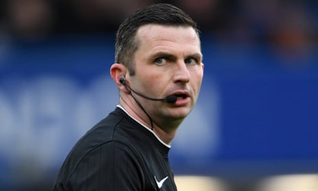 Michael Oliver is in charge of maintaining the very best of order during today’s match at Old Trafford.