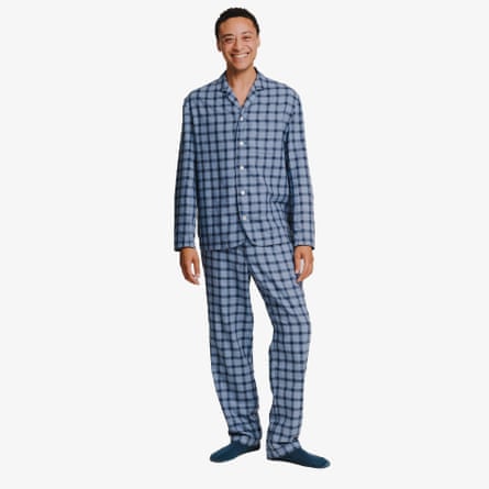 Sirplus Blue Check Cotton-Wool pyjamas