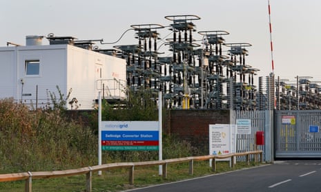 The National Grid facility at Sellindge in Kent