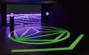 Liberation … Contra-Internet, 2017, a video installation by Zach Blas.