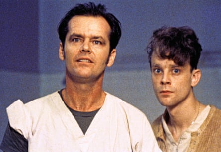 Dourif, right, as Billy Bibbit, and Jack Nicholson in One Flew Over the Cuckoo’s Nest, 1975.