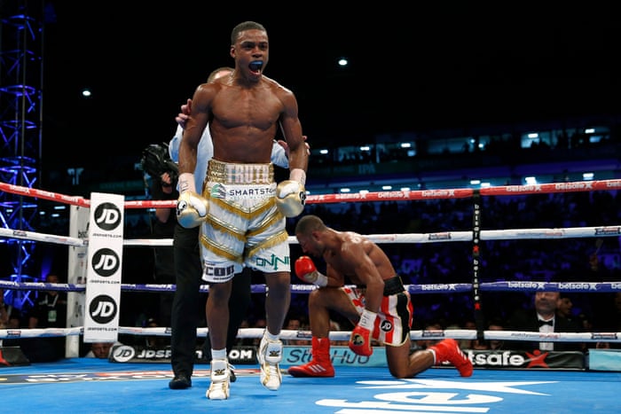 Errol Spence Stops Kell Brook To Take Ibf Welterweight Title As It Happened Sport The Guardian