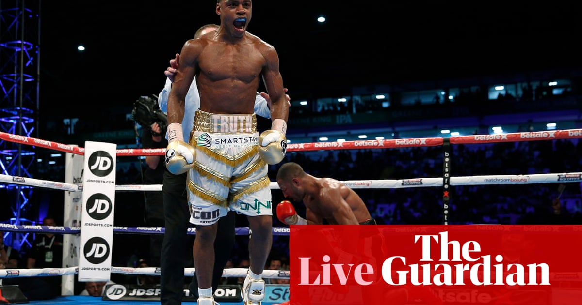 Errol Spence Stops Kell Brook To Take Ibf Welterweight Title As It Happened Sport The Guardian
