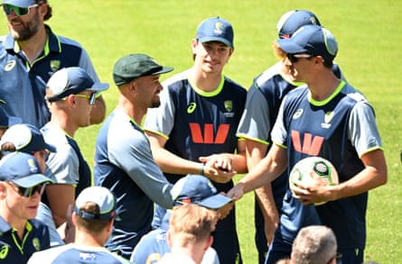 Pat Cummins was in Perth with the Australia team, and delivered a first cap to new opener Jake Weatherald.