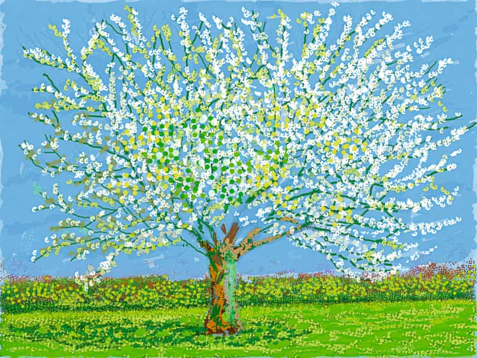 No 180 by David Hockney, from Spring Cannot Be Cancelled