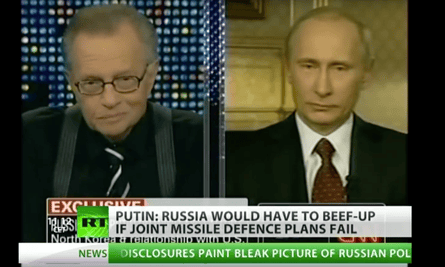 Larry King interviewing Vladimir Putin on RT