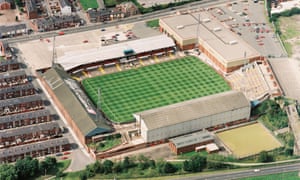 Half of the away end at Burnden Park was taken up by a supermarket.