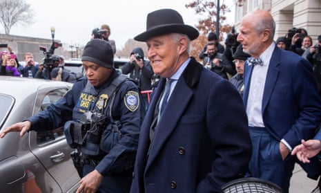 Veteran Republican operative Roger Stone was convicted by a 12-member jury in November of lying to Congress, obstruction and witness tampering.