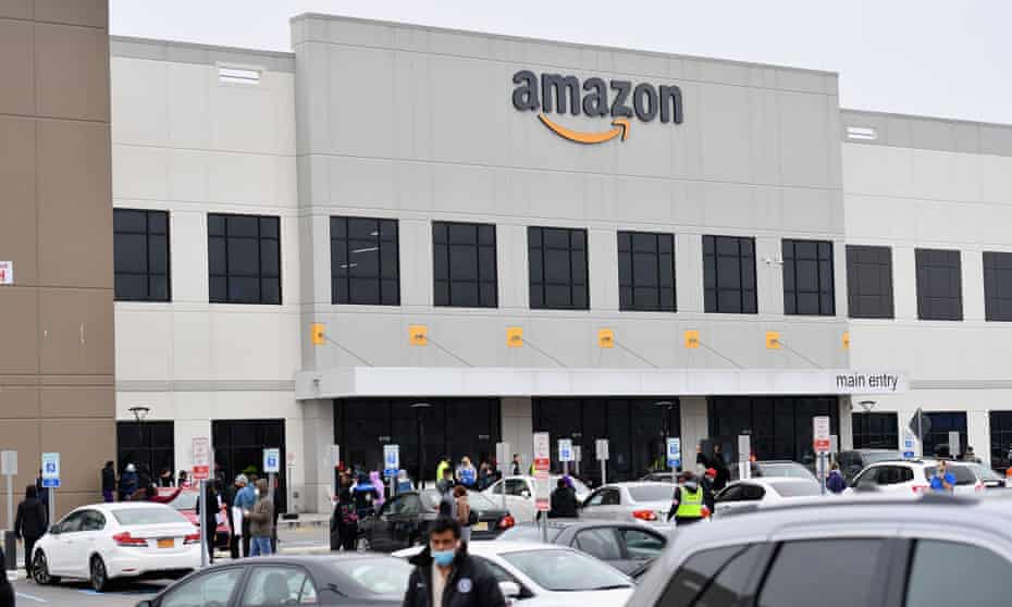 Workers at Amazon’s Staten Island warehouse walked off the job in March.