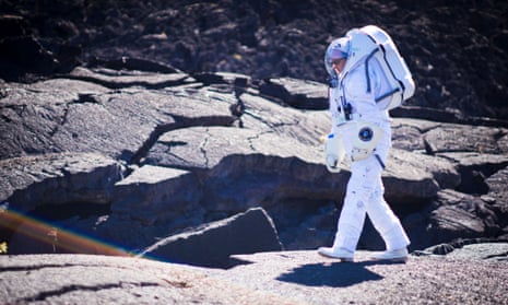 Testing a space suit in Hawaii … in Horizon: Mars – A Traveller’s Guide, BBC2
