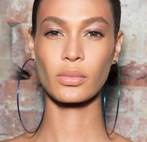 Shimmer winner: on the catwalk with Fenty.