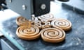 Discarded fruit and vegetables are turned into 3D-printed biscuits at Upprinting Food.