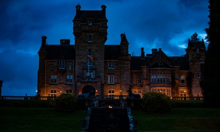 On the trail of Traitors: stunning Scottish Highlands scenery is backdrop to the reality TV hit | scotland holidays 2 Ardross Castle at night