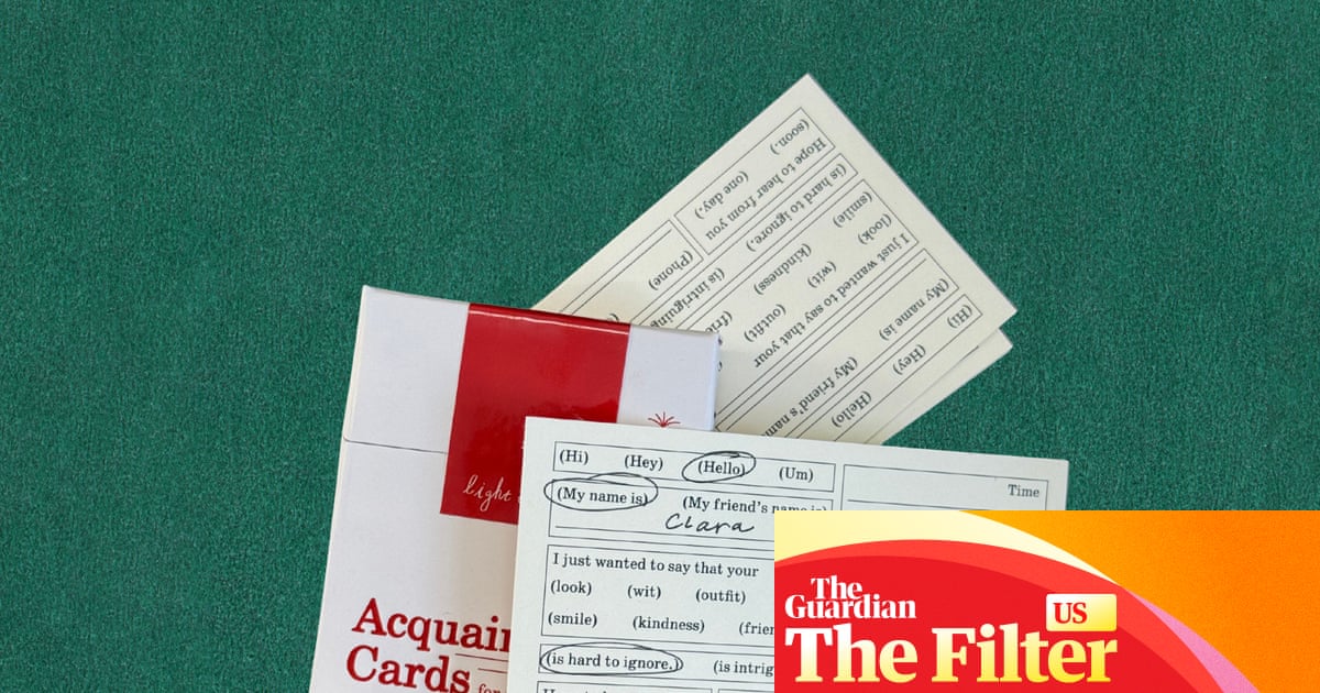 Turning a new leaf: these Victorian-inspired 'flirtation cards' are flipping the script on dating apps