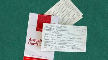 A battalion of acquaintance cards, pinch abstraction for person’s sanction and interaction details, and words to circle depending connected compliment