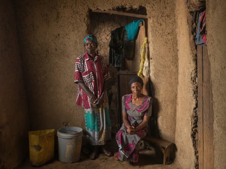 Ancile Unabagira (on right) whose husband’s sisters were betrayed by Ancile Nyiramimani (on left) during the Rwandan genocide