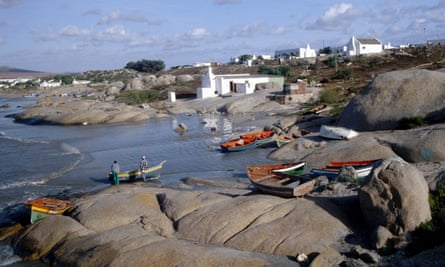 Going coastal: the small village of Paternoster with fishing skiffs pulled up on to the beach.