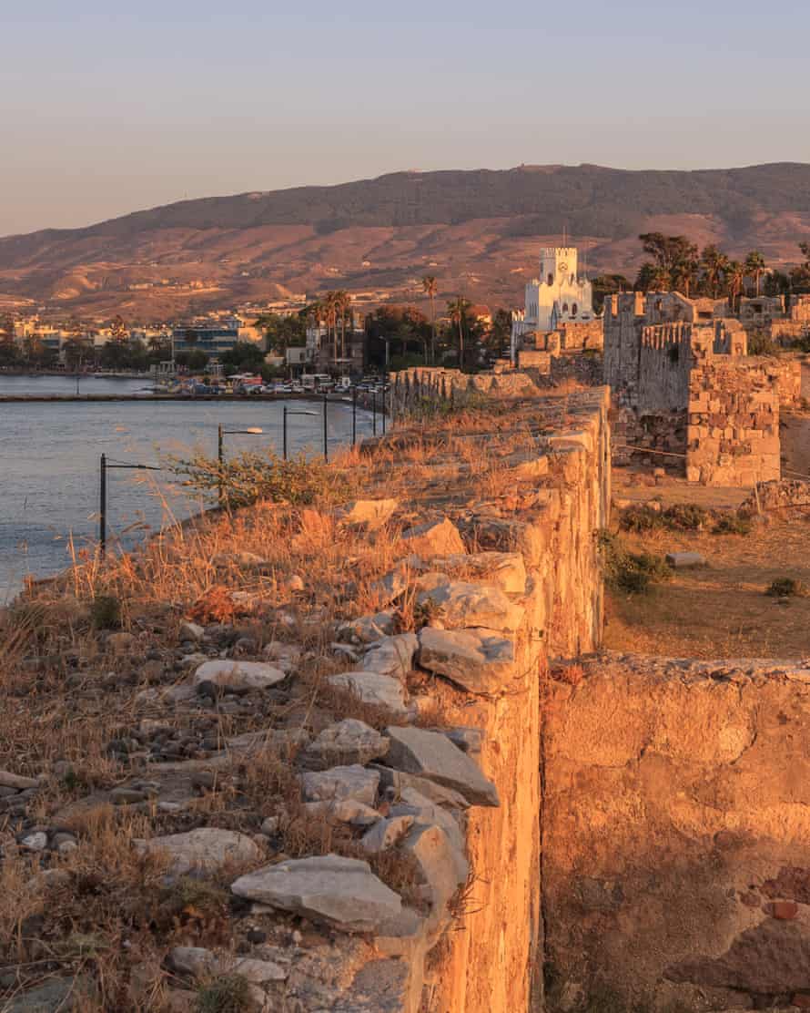 Remains of a castle in Kos, Greece