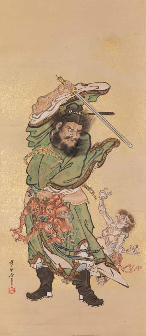 Simpler, bolder images … Shōki and Two Demons, 1882.