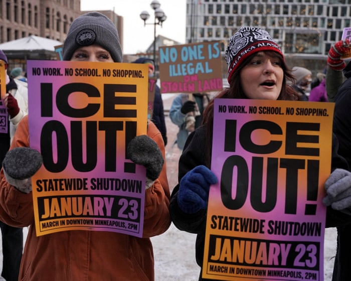 Number of Democrats say they will vote against DHS funding bill amid alarm over ICE tactics – US politics live