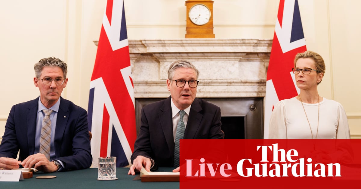 Starmer says UK has range of levers' as he promises to respond to Trump tariffs with cool and calm heads' UK politics live