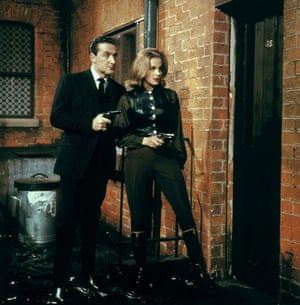 Honor Blackman and Patrick Macnee in The Avengers, 1963
