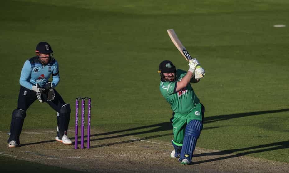 Paul Stirling goes on the attack during his 142 as he led Ireland to victory over England